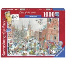 Ravensburger puzzel 1000 stukjes: Cities of the world Amsterdam winter