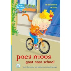 Leren lezen met Kluitman: Poes Moos gaat naar school door Marianne Witte (avi M3)