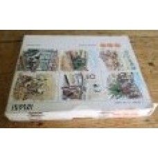 Ons leeshoekje  derde plank Eten en drinken ( compleet in het oorspronkelijke doosje; 6 boekjes: brood, rijst, suiker, vlees en vis, iets over fruit, melk, boter en kaas samen 10 euro