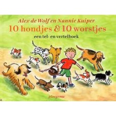 Wolf, Alex de en Nannie Kuiper: 10 hondjes en 10 worstjes ( tel- en vertelboek)